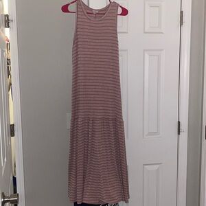 Maxi pink dress, size medium